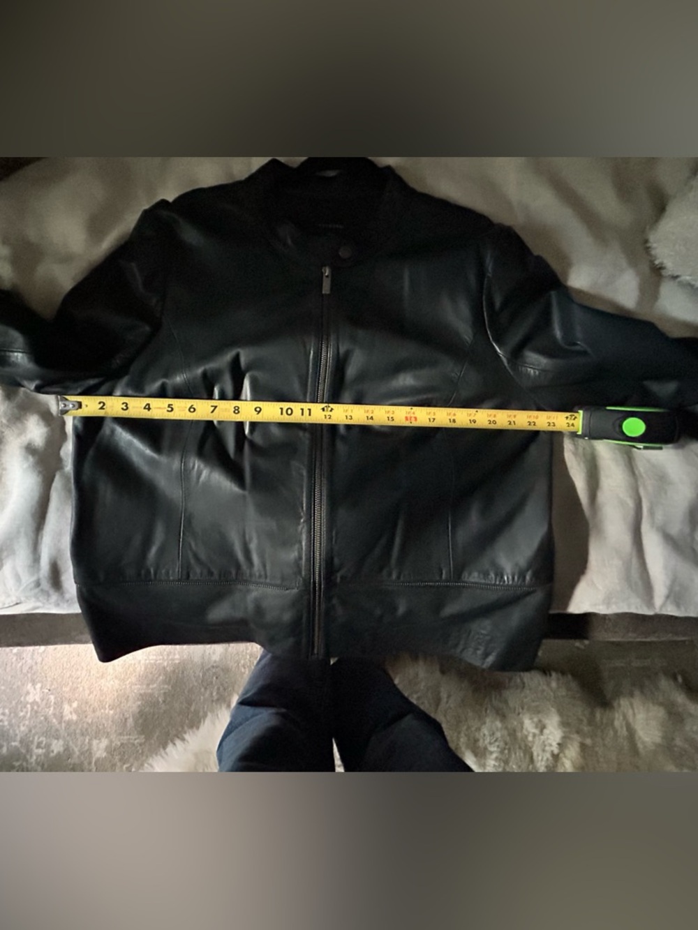 Halogen Black Leather Moto Jacket Women’s XXL - Picture 2 of 2